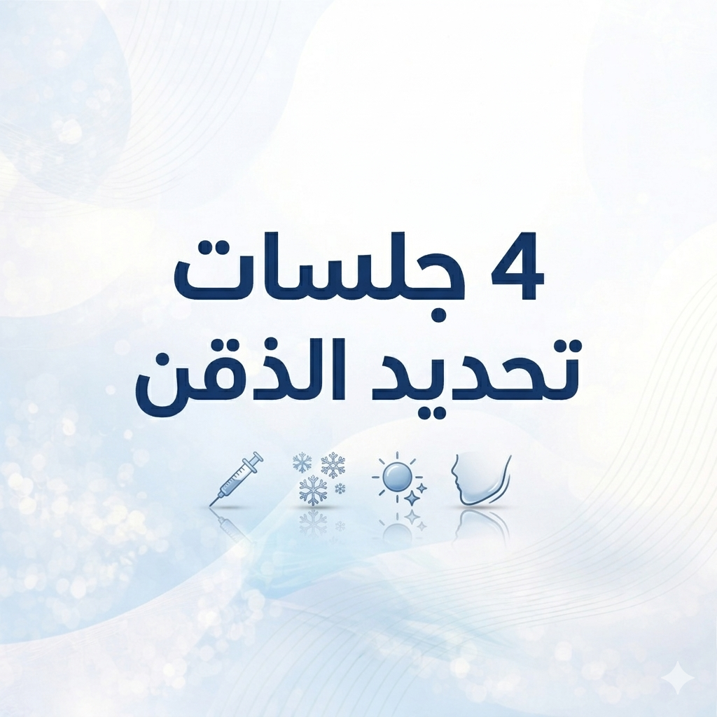 4 جلسات تحديد الذقن